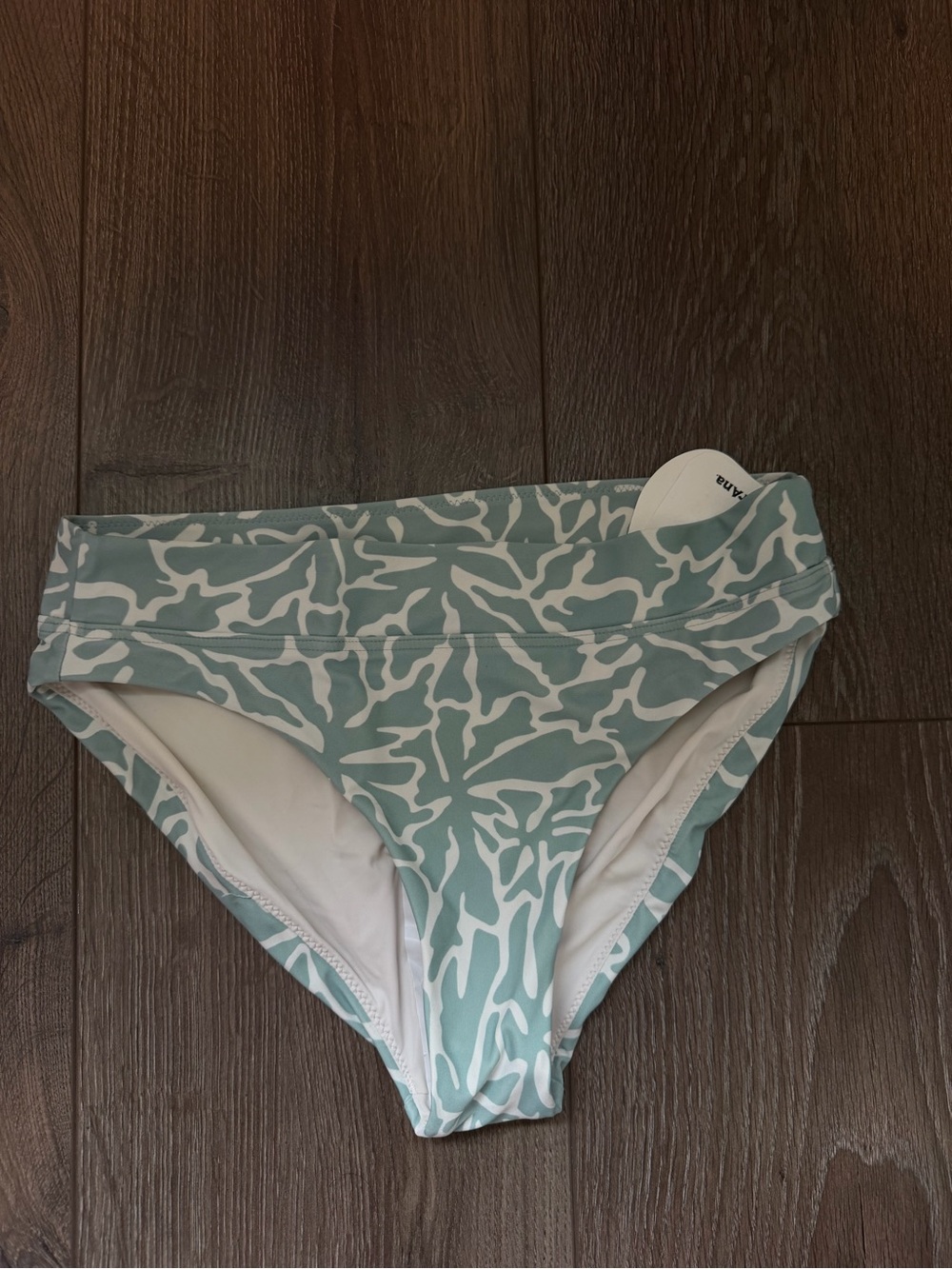 Prana women’s mid rise fitted Patterned Bikini Bottom NWT size XS